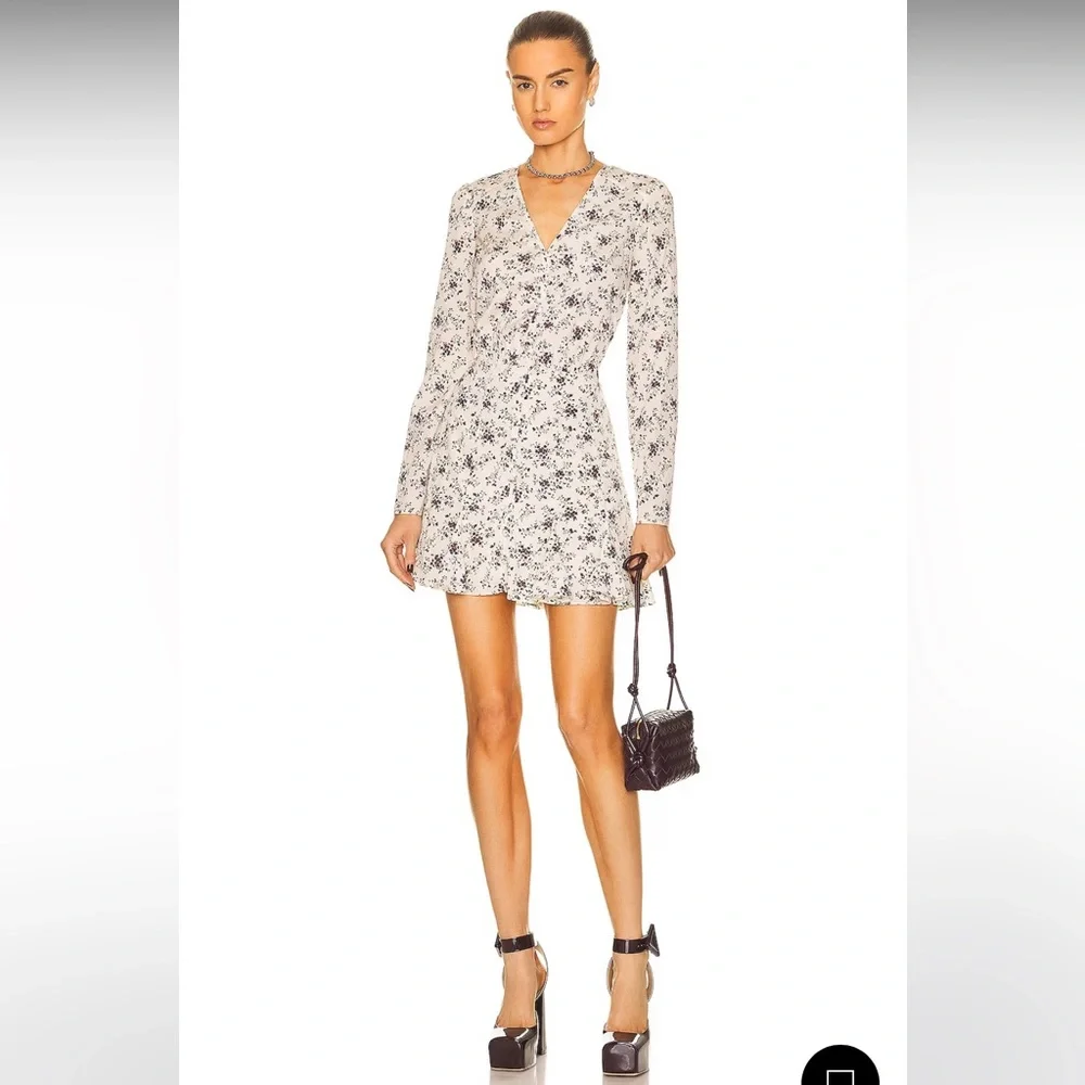 NWT - Veronica Beard Silk Riggins Dress - size 2 - Whitestone multi - Picture 6 of 9